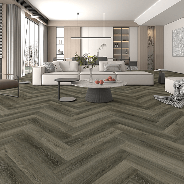Clever Click Lexington Oak Herringbone Flooring 125mm x 625mm x 5.5mm ( Coverage per box 1.56²) image